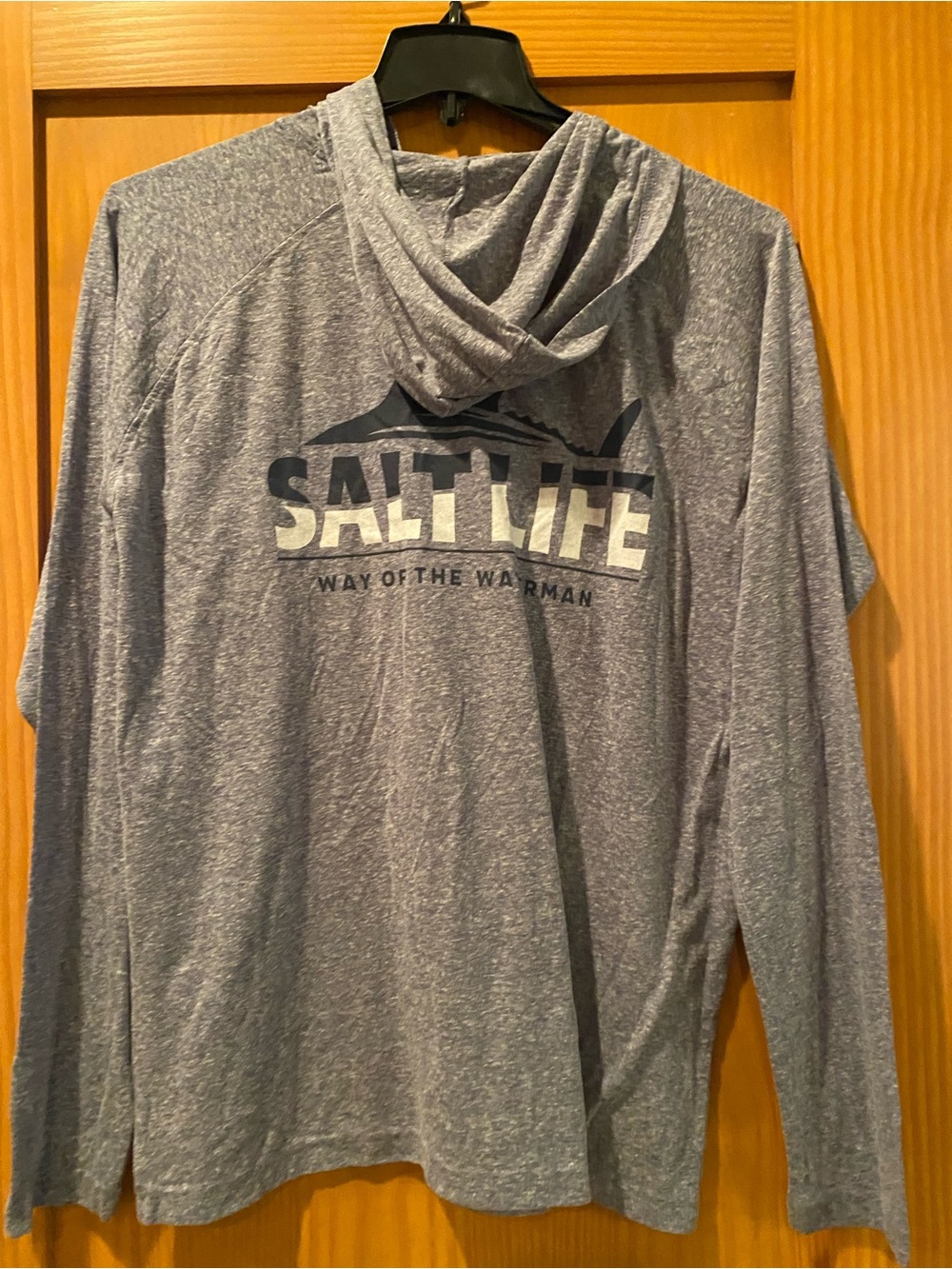 Salt Life Salt Wash Blue Way Of The Waterman Hoodie NWT Size M